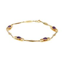 Tuğrul Altın T016077 Taşlı Altın Bileklik
