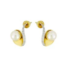 Tuğrul Altın T022455 Altın İnci Küpe