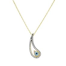 Tuğrul Altın T026415 Altın Nazar Boncuklu Kolye