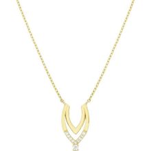 Tuğrul Altın T031847 Taşlı Altın Kolye