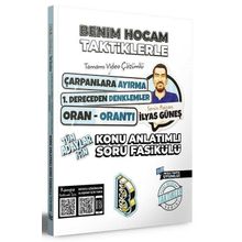 Tüm Adaylar İçin Taktiklerle Çarpanlara Ayırma 1. Dereceden Denklemler Oran Orantı Konu Anlatımlı Soru Fasikülü - Benim Hocam Yayınları