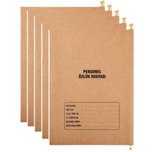 Tunakart 8 Yapraklı 5'li Paket Metal Askılı Personel Özlük Dosyası