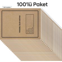 Tunakart Metal Askılı 4 Yapraklı 100'lü Personel Özlük Dosyası