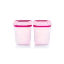 Tupperware Alaska 2x1.1 lt Pembe Saklama Kabı Seti