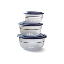 Tupperware Kristalin 3'lü Lacivert Saklama Kabı