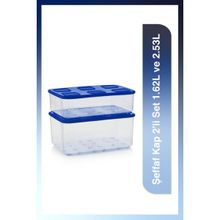 Tupperware Şeffaf 2'li 1.62-2.53 lt Saklama Kabı