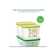 Tupperware Sera 3'lü Buzdolabı Saklama Kabı