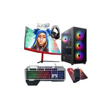 Turbox TX4545 Ryzen 5 4500 6 Çekirdek 32GB RAM 1TB 4GB RX 560 23.6 Curved Oyun Bilgisayarı