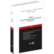 Türk Milletlerarası Özel Hukuk Mevzuatı - Beta Basım Yayım