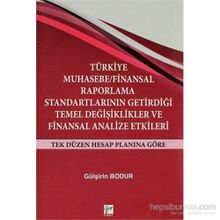 TÜRKIYE MUHASEBE / FINANSAL RAPORLAMA STANDARTLARININ GETIRDIĞI TEMEL DEĞIŞIKLIKLER VE FINANSAL ANAL - GÜLŞIRIN BODUR