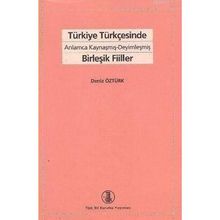 TÜRKİYE TÜRKÇESİNDE ANLAMCA KAYNAŞMIŞ- DEYİMLEŞMİŞ BİRLEŞİK FIILLER - DENIZ ÖZTÜRK