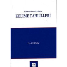 Türkiye Türkçesinde Kelime Tahlilleri - Feyzi Ersoy