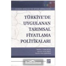 Türkiye’de Uygulanan Tarımsal Fiyatlandırma Politikaları - Fevzi Rifat Ortaç