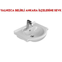 Turkuaz 066000-U 55x47 cm Cerastyle Nil Etajerli Lavabo