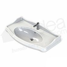 Turkuaz 1837 Serisi Etajerli 100 cm Lavabo