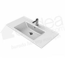 Turkuaz Arte Etajerli 85 cm Lavabo