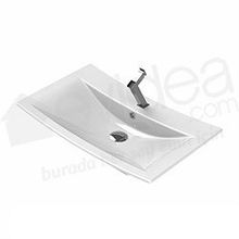 Turkuaz Bella Tezgah Üstü 70 cm Lavabo