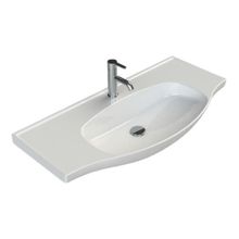 Turkuaz Seramik 100x45 cm Turkuaz Cerastyle Lila Etajer Uyumlu Banyo Lavabo