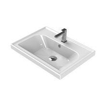 Turkuaz Seramik 60x45 cm Turkuaz Cerastyle Frame Etajer Uyumlu Damlalıklı Lavabo