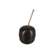 Turna Bakır TURNA0485-3 250 ml Apple Cocktail Oksit Düz Pipetli Bardak