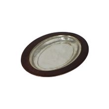 Turna Bakır TURNA4417-3 30 cm Piyade Oksit El Dövme İskender Kebap Kayık Sunum Tabağı