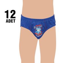 Tutku 0138 Erkek Çocuk 12 Adet Renkli Slip Külot