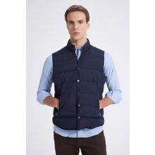 Twn 1ECY735210049 Slim Fit Lacivert Düz Yelek Mont