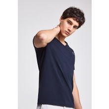 Twn 4EC141431766D101 Lacivert Slim Fit Düz Erkek T-Shirt