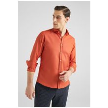 Twn 6EF02ORT00288 Slim Fit Turuncu Oxford Erkek Gömlek