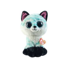 Ty Beanie Boos Mavi Şevron Desenli Tilki Atlas 24 cm Peluş Oyuncak