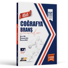 TYT Coğrafya 45 x 5 Denemeleri Hız ve Renk Yayınları