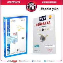 TYT Cografya ve Üç Dört Beş TYT Matematik Soru Bankası 2 Kitap Set-Limit Yayınları