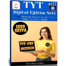 TYT Dijital Eğitim Seti Video Destekli 1500 Sayfalık Enine Boyuna Eğitim