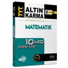 TYT Matematik 10x40 Deneme Sınavı Altın Karma Yayınları