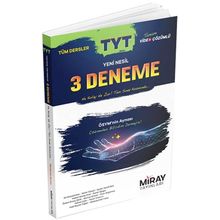 Tyt Tüm Dersler Yeni Nesil 3 Deneme - Miray Yayınları