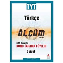 TYT Türkçe Konu Tarama Föyleri Ölçüm Serisi 6 Fasikül-Pano Yayınları