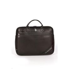 U.S. Polo Assn. 24586 Siyah Vegan Deri Laptop Evrak Çantası