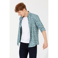 U.S. Polo Assn. 50288374-VR027 Haki Uzun Kol Erkek Gömlek