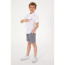 U.S. Polo Assn. 50306567-VR013 Beyaz Kısa Kollu Erkek Çocuk Gömlek