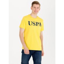 U.S. Polo Assn. GEARTIY023 Bisiklet Yaka Koyu Sarı Erkek T-Shirt