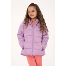 U.S. Polo Assn. Kız Çocuk Lila Kapüşonlu Kaban 50313073-VR034