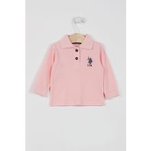 U.S. Polo Assn. Lisanslı Classic Somon Bebek Uzun Kol Yakalı Sweatshirt