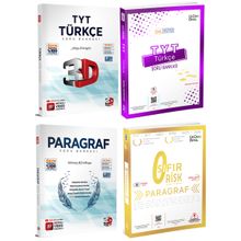 Üç Dört Beş ve 3D Yayınları TYT Türkçe Paragraf Soru Bankası Seti