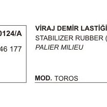 Üçel 10124A Renault R12 Viraj Demir Lastiği