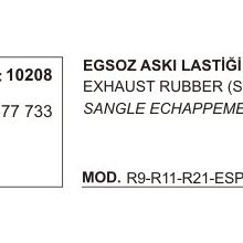 Üçel 10208 Renault Kangoo Egzoz Askı Lastiği