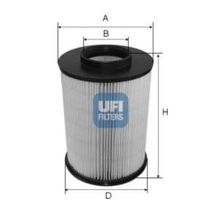 Ufi Focus II III 04 11= Cmax 1.6 TDCI 1.8 TDCI 2.0 TDCI 07 11= Volvo S40 C30 V40 V50 04 Hava Filtresi