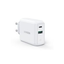 Ugreen 38W Çift Portlu USB-A ve Type-C PD QC Beyaz Hızlı Şarj Cihazı
