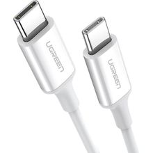 Ugreen 60518 1 mt Beyaz 60W 3A QC PD Hızlı USB-C Şarj Kablosu