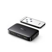 Ugreen HDMI Anahtarı 4K 3'ü 1 Arada HDMI Ayırıcı UHD Otomatik HDMI Değiştirici Uzaktan Kumanda TV Çubuğu