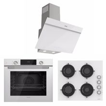 Uğur UAO 6040W0 BCY CSR1 - UAD 6011 BA3DHD - UAF 6011D BCPET Beyaz 3'lü Ankastre Set